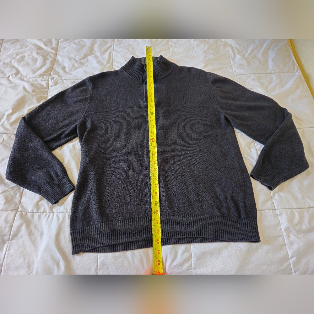 SunRiver Men's Black half turtle neck Sweater 🖤 (Large) 🖤 - Picture 16 of 16